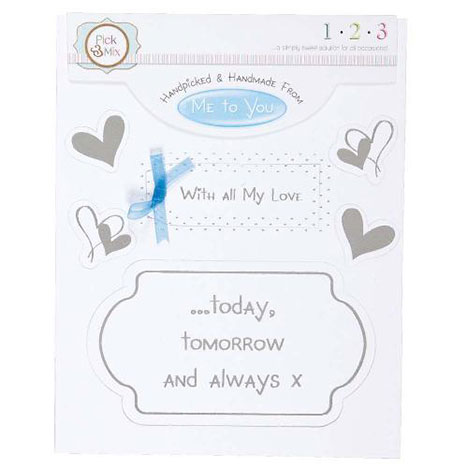 With All My Love Occasions Verse & Greeting Insert £1.00
